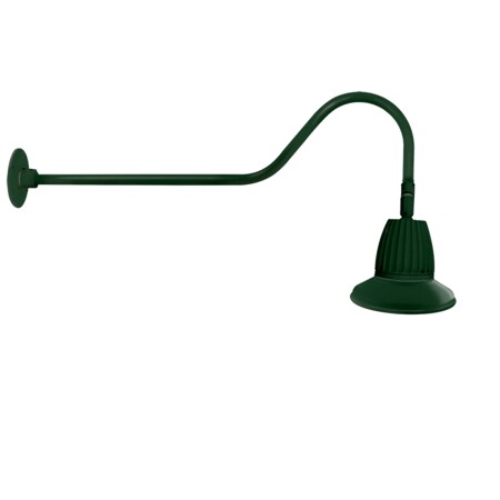 Rab GOOSENECK STYLE2 26W NEUTRAL LED 11" STRAIGHT SHADE GREEN GN2LED26NST11G